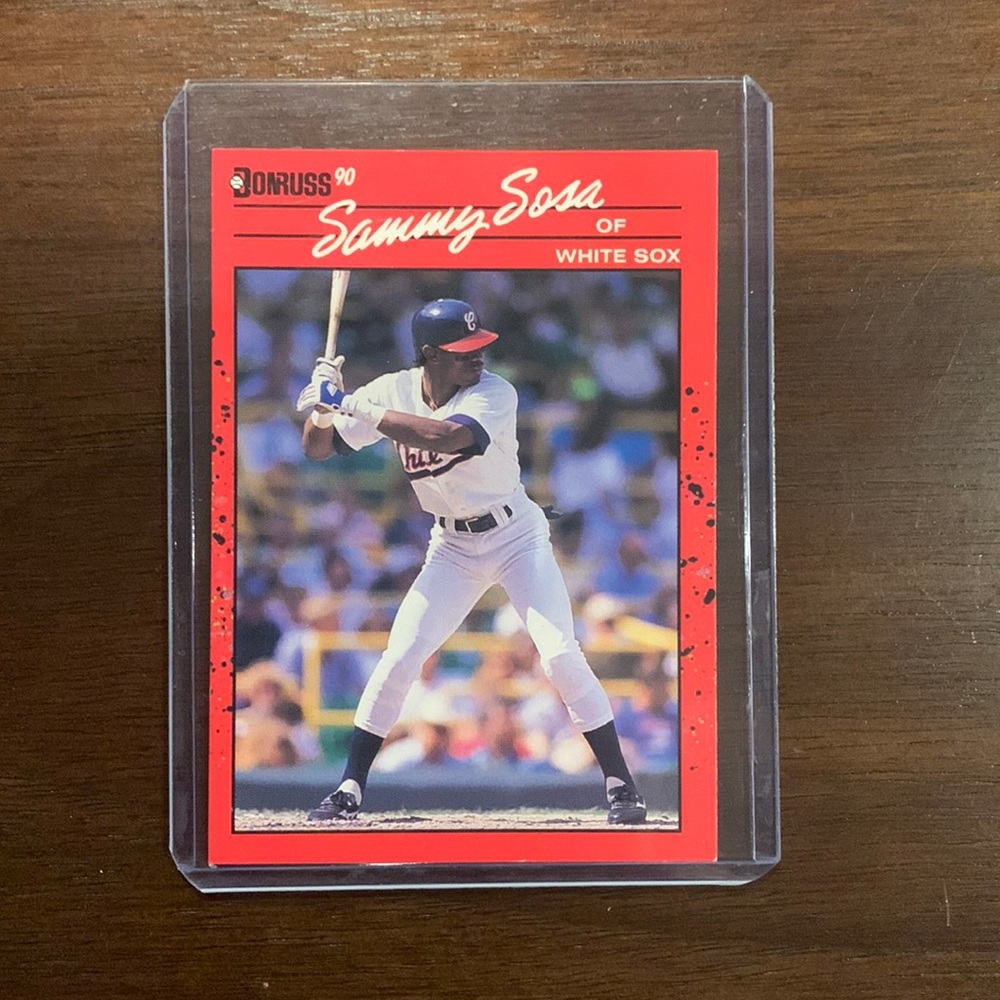 Sammy Sosa 1990 Donruss Rookie Card #489